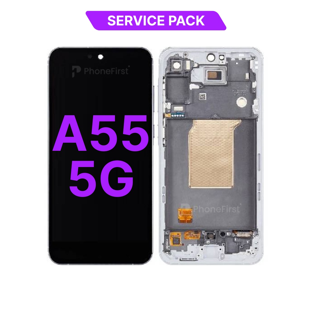 Samsung A55 5G A556 LCD (W/F) Service Pack Awesome Iceblue