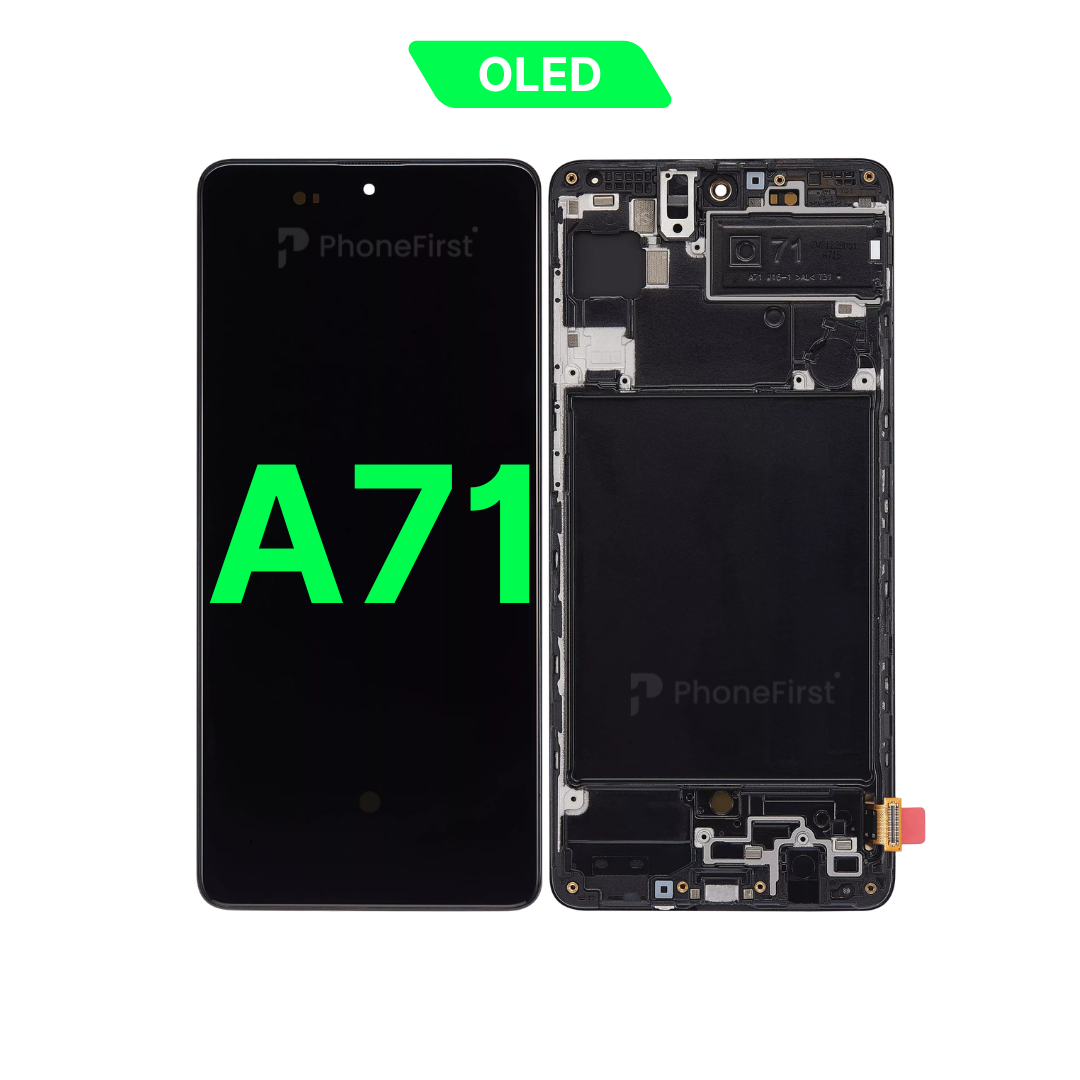 Samsung A71 A715 LCD (W/F) Big OLED Black