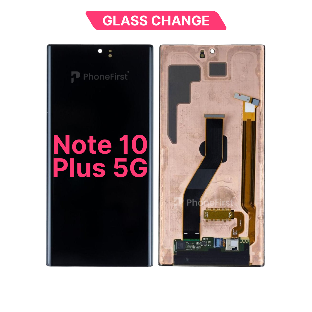 Samsung Note 10 Plus 5G N976 LCD (N/F) Glass Change Black