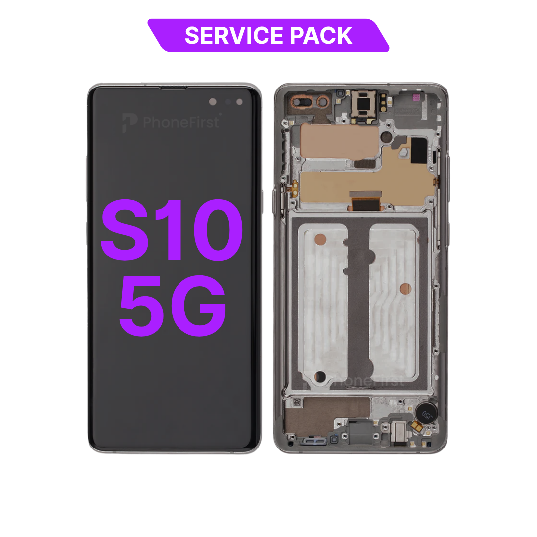 Samsung S10 5G G977 LCD (W/F) Service Pack Black