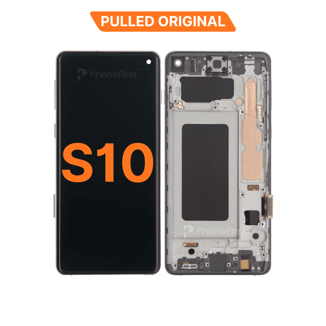 Samsung S10 G973 LCD (W/F) Pulled Original (14 Days) Black