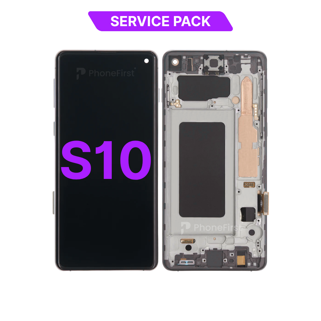 Samsung S10 G973 LCD (W/F) Service Pack Black