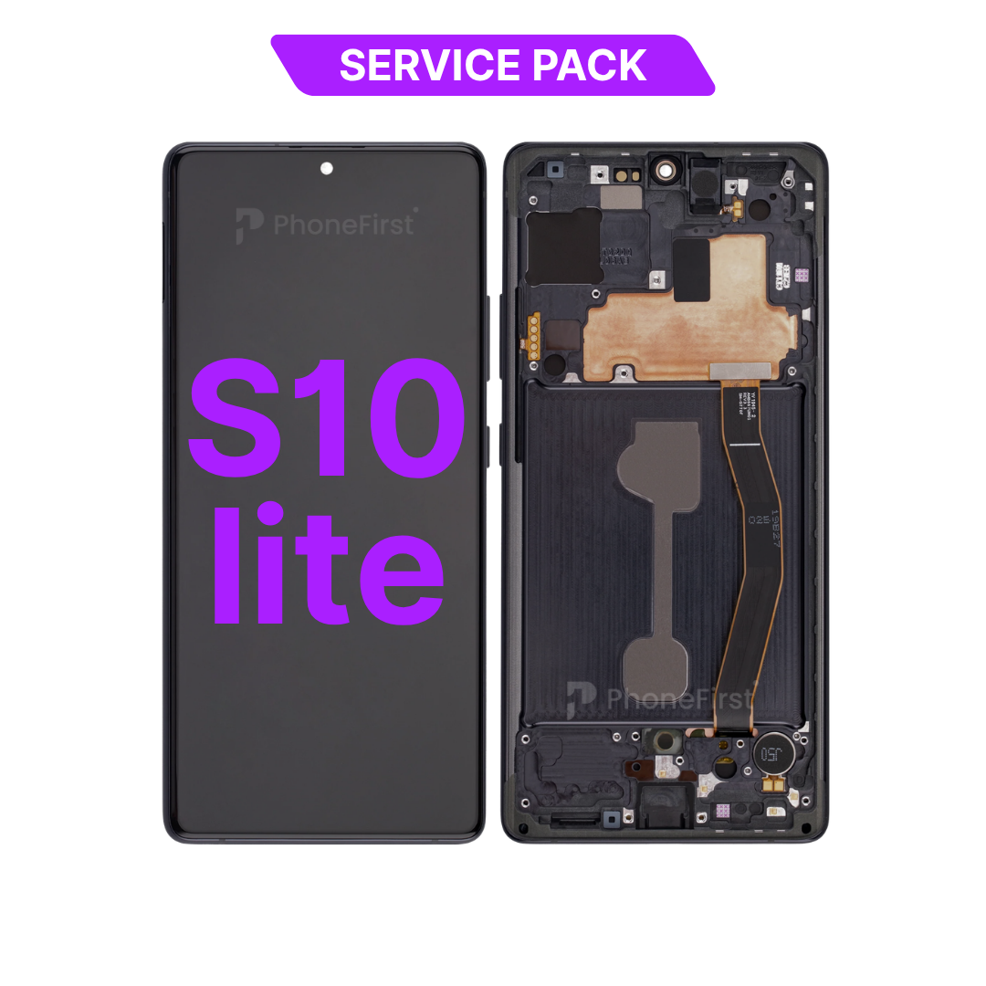 Samsung S10 Lite G770 LCD (W/F) Service Pack Black