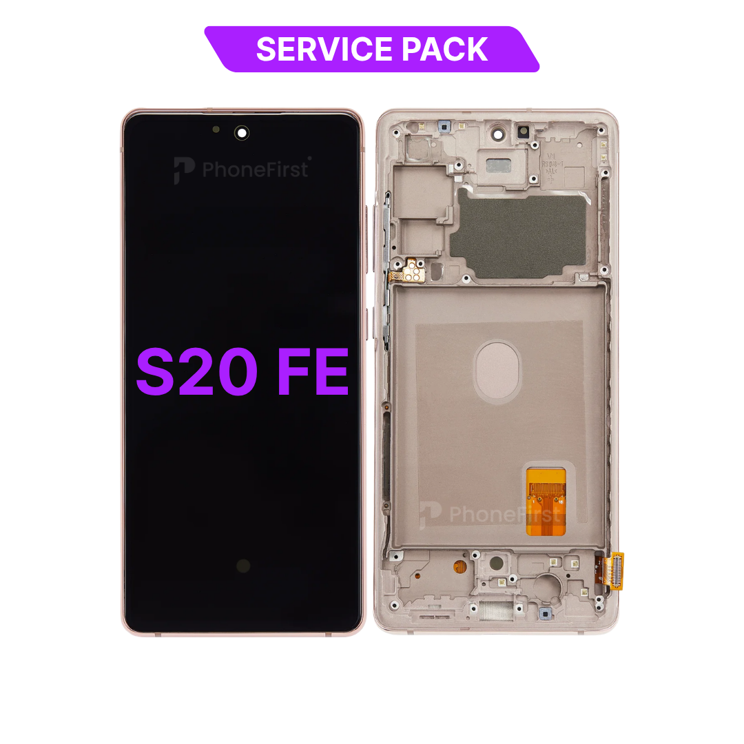 Samsung S20 FE G781 LCD (W/F) Service Pack Orange