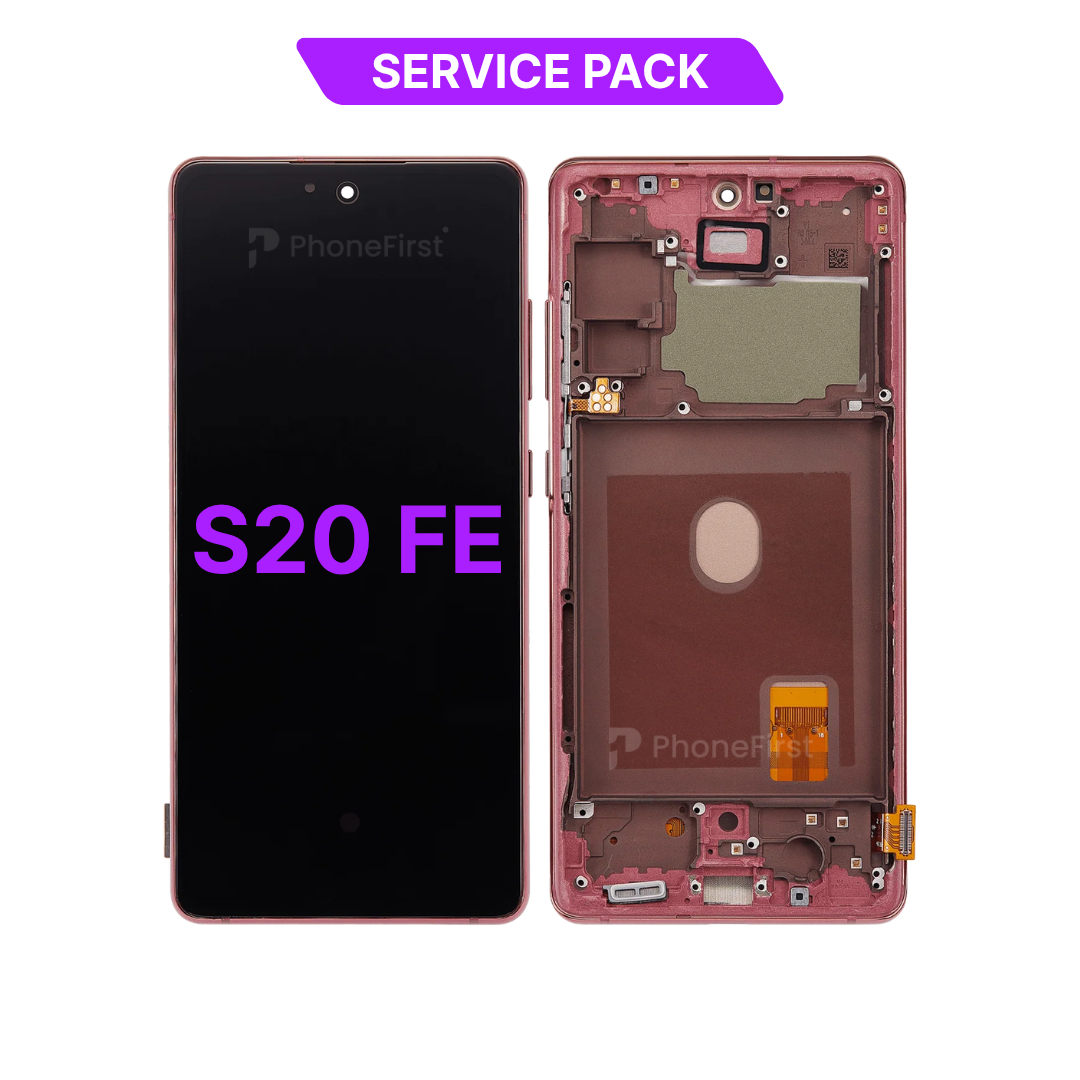 Samsung S20 FE G781 LCD (W/F) Service Pack Red