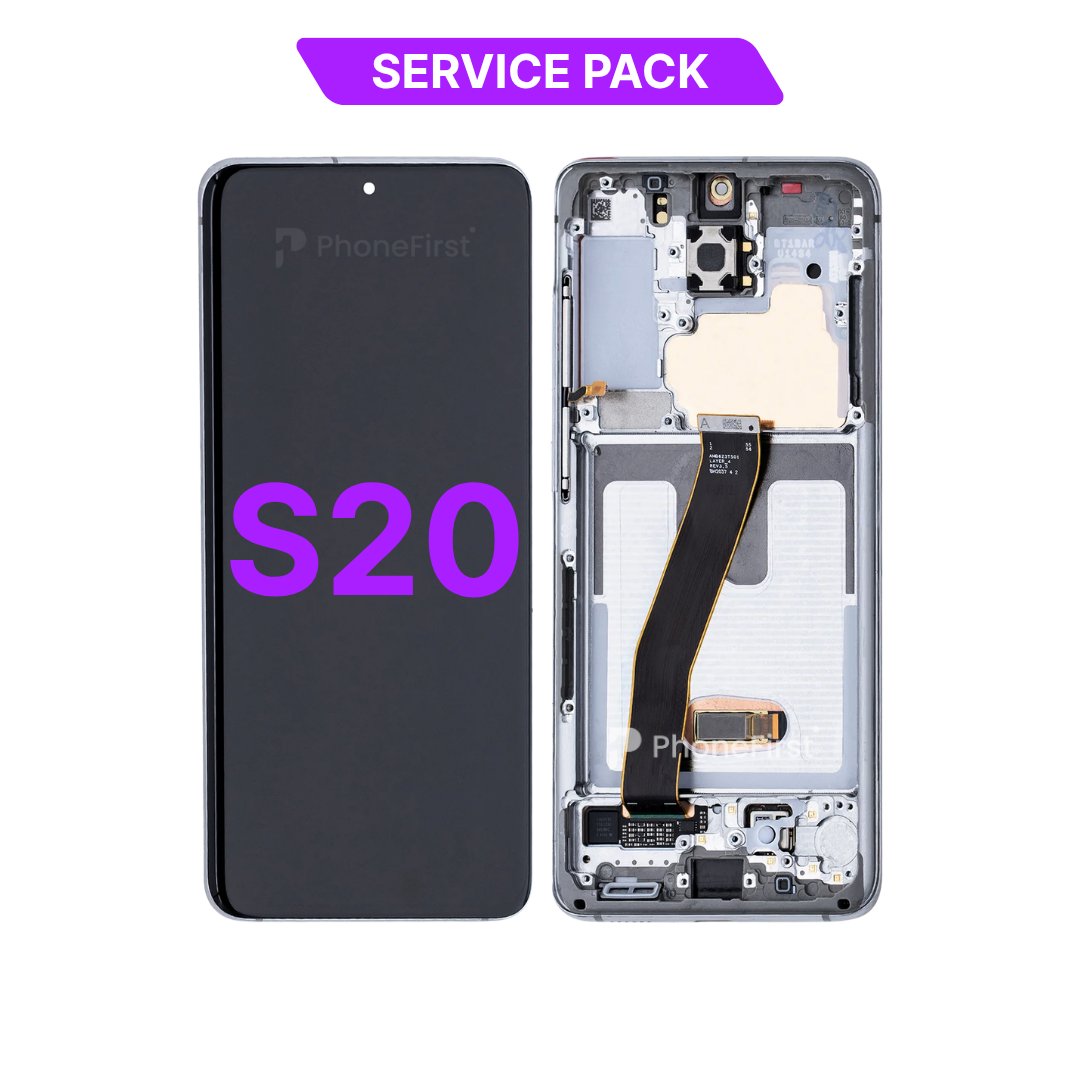 Samsung S20 G980 LCD (W/F) Service Pack Cloud White