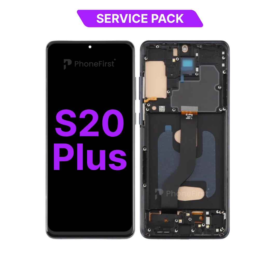 Samsung S20 Plus G985 LCD (W/F) Service Pack Black