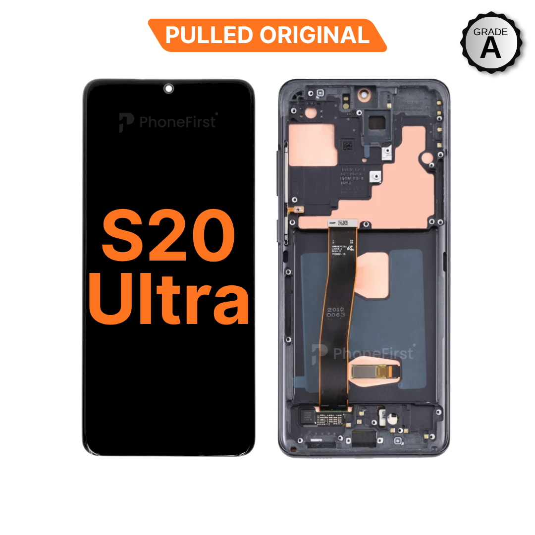 Samsung S20 Ultra G988 LCD (W/F) Pulled Original Grade A Black