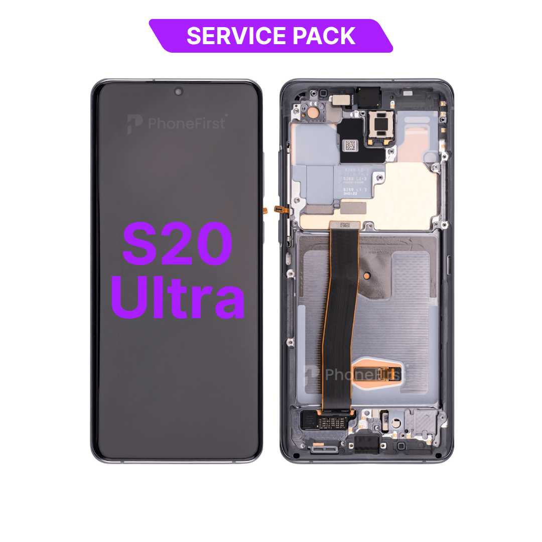 Samsung S20 Ultra G988 LCD (W/F) Service Pack Gray