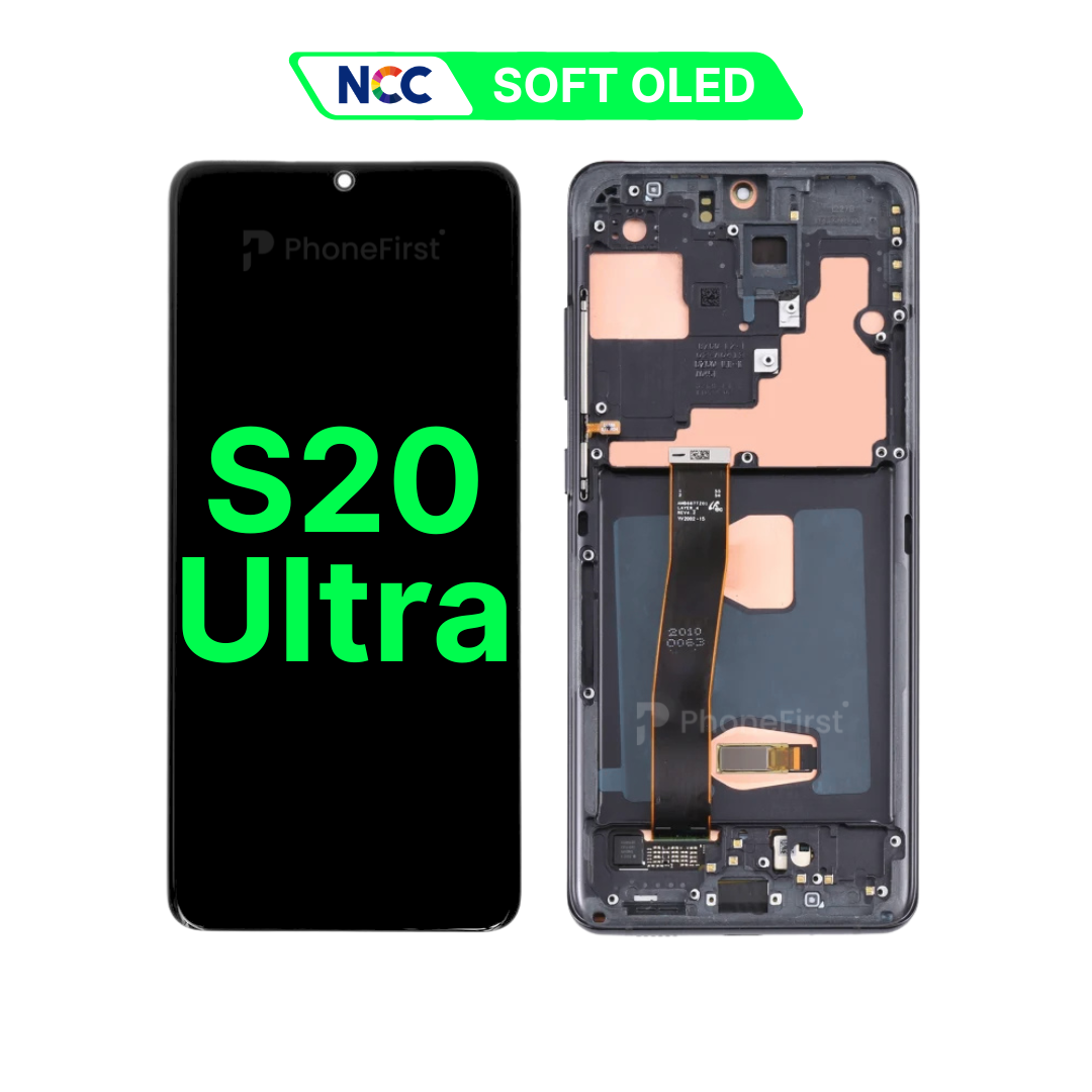 Samsung S20 Ultra G988 LCD (W/F) Soft OLED Black