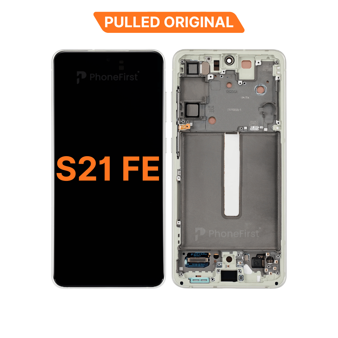 Samsung S21 FE G990 LCD (W/F) Pulled Original (14 Days) Green