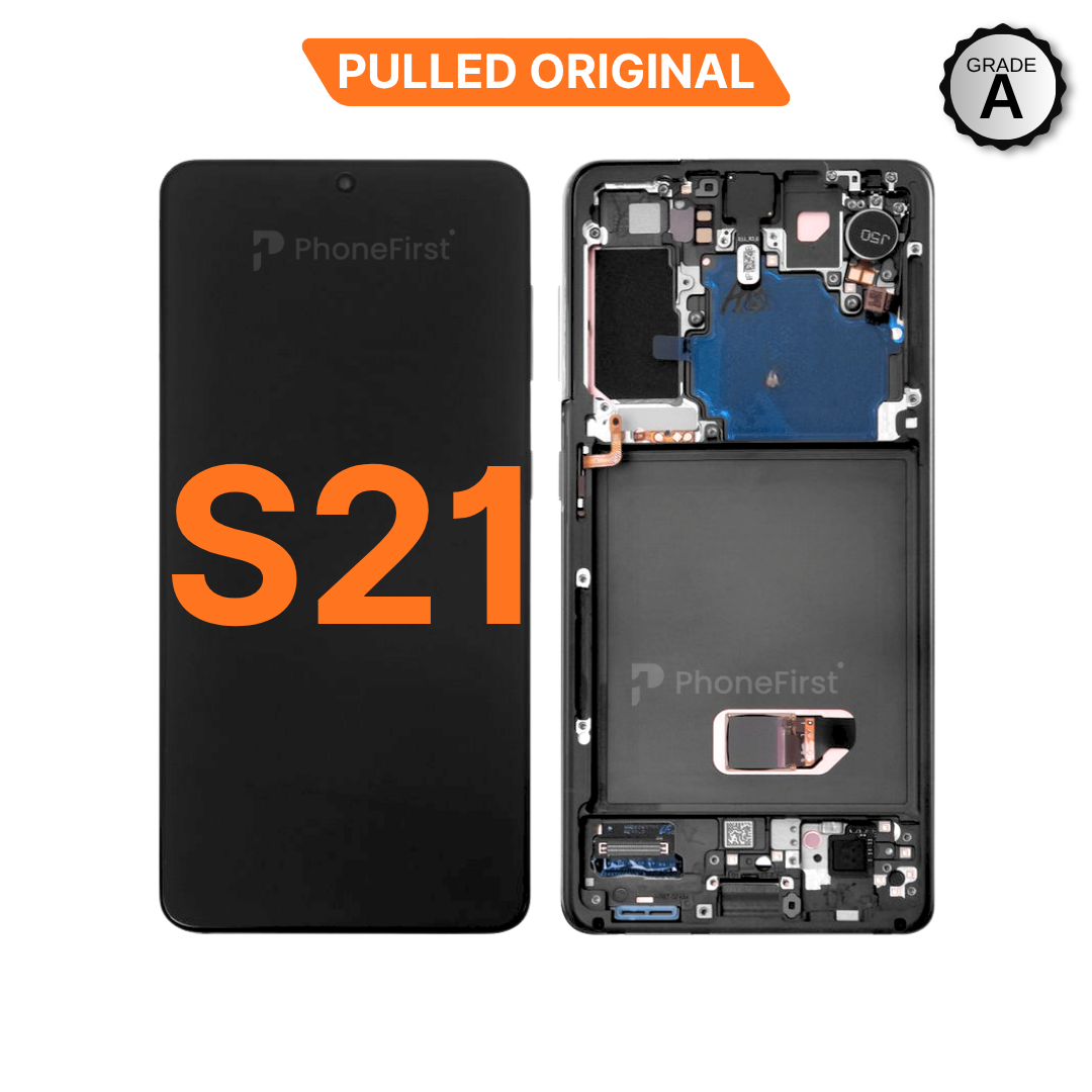 Samsung S21 G991 LCD (W/F) Pulled Original Grade A Black