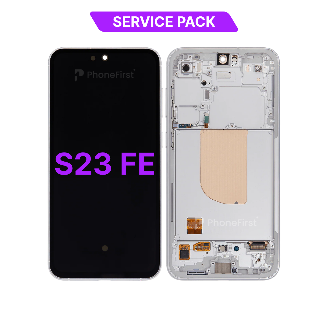 Samsung S23 FE S711 LCD (W/F) Service Pack White