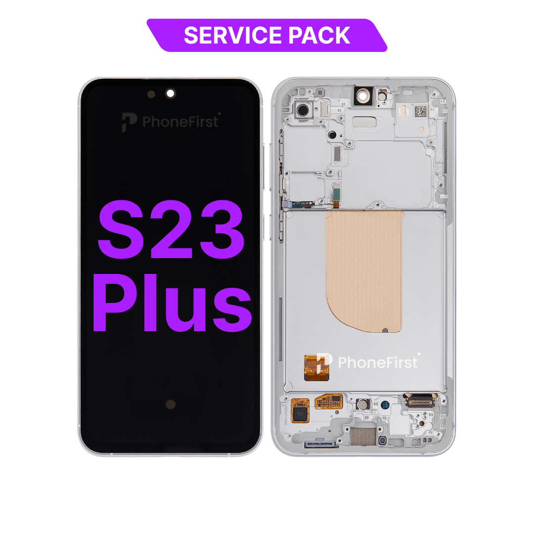 Samsung S23 Plus S916 LCD (W/F) Service Pack Cream/Beige