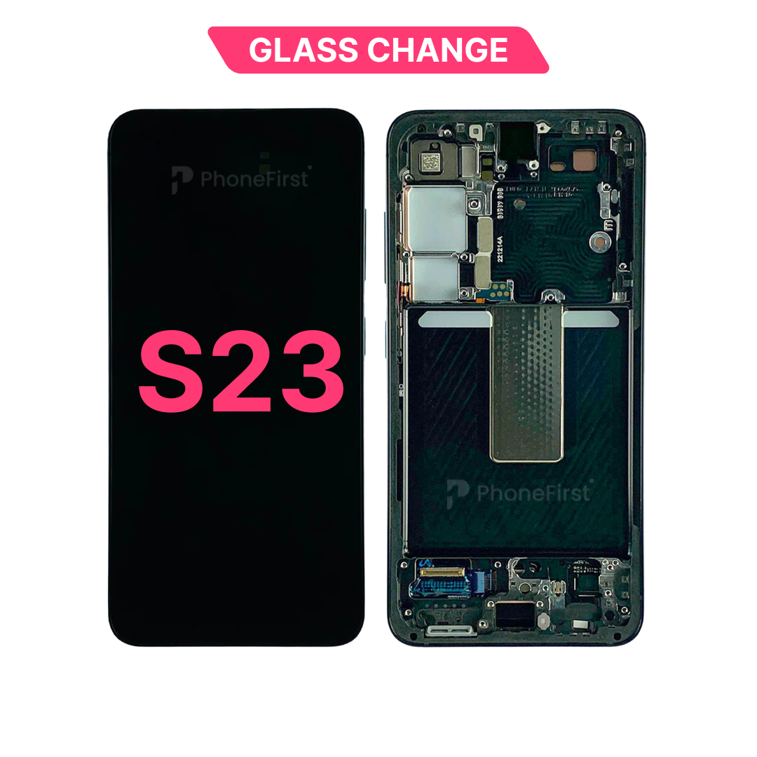 Samsung S23 S911 LCD (W/F) Change Glass Black