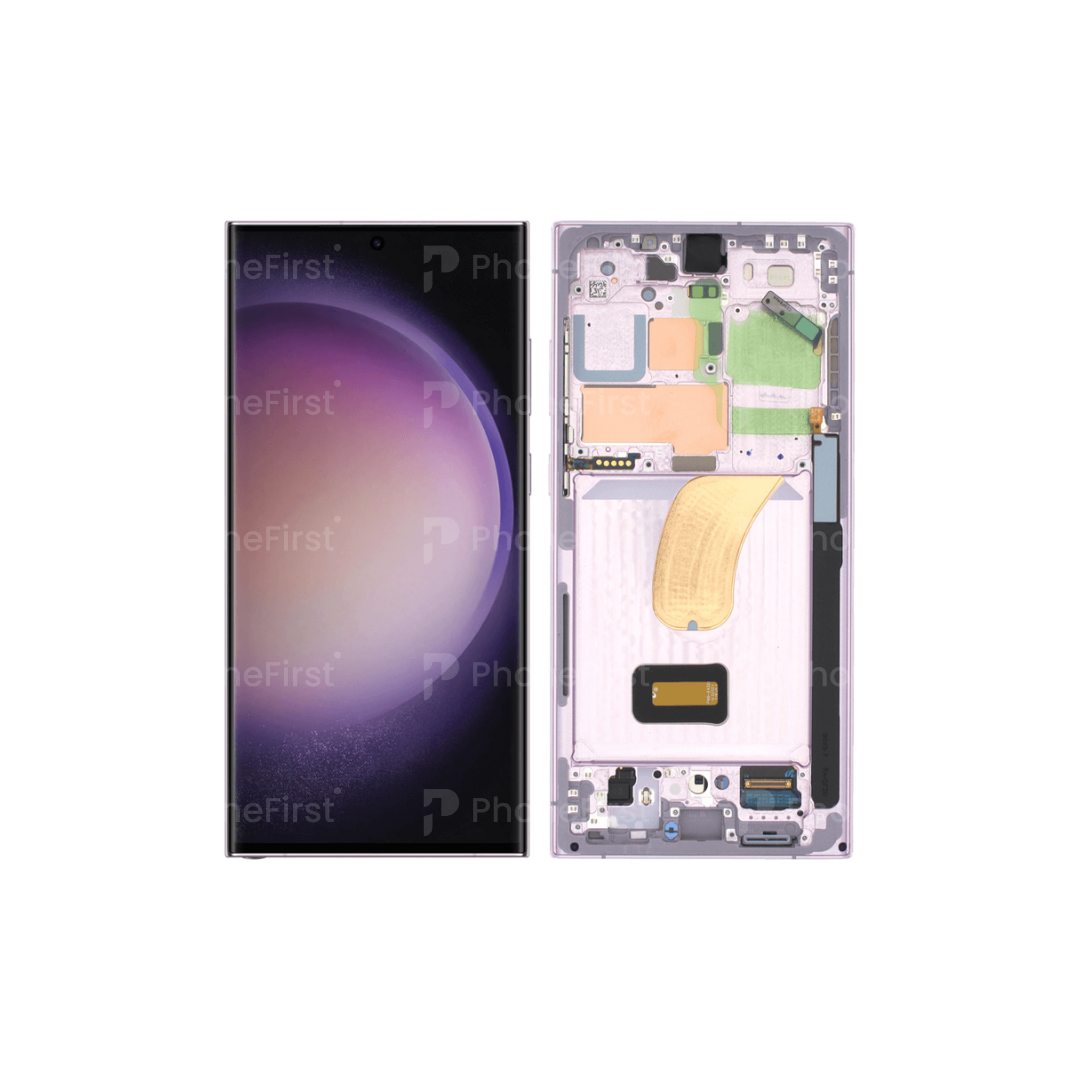 Samsung S23 Ultra S918 LCD (W/F) Glass Change Lavender