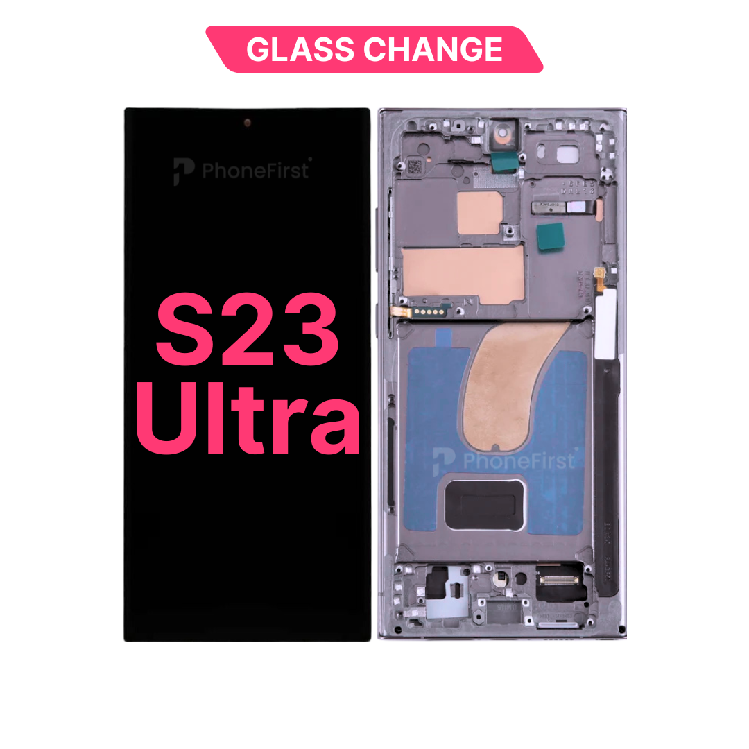 Samsung S23 Ultra S918 LCD (W/F) Glass Change Lavender