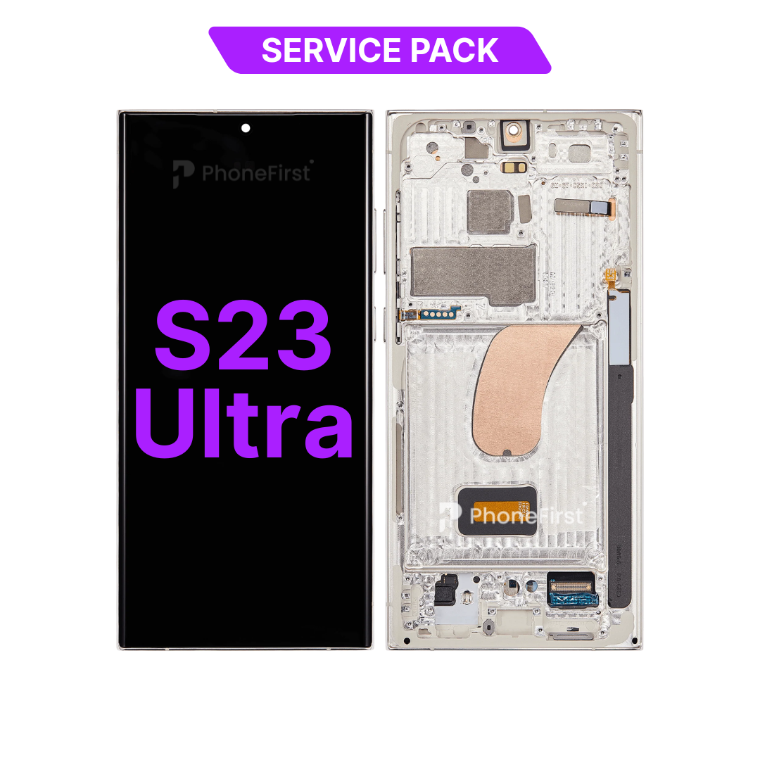 Samsung S23 Ultra S918 LCD (W/F) Service Pack Cream/Beige