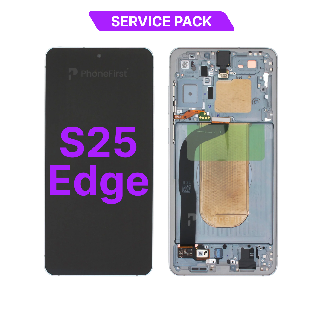 Samsung S25 Edge S937 LCD (W/F) Service Pack Titanium Silver / IcyBlue