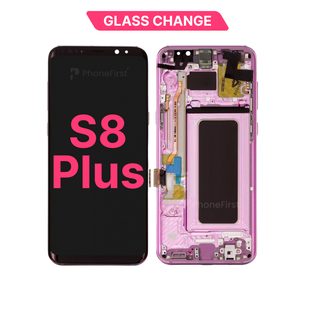 Samsung S8 Plus G955 LCD (W/F) Glass Change Pink