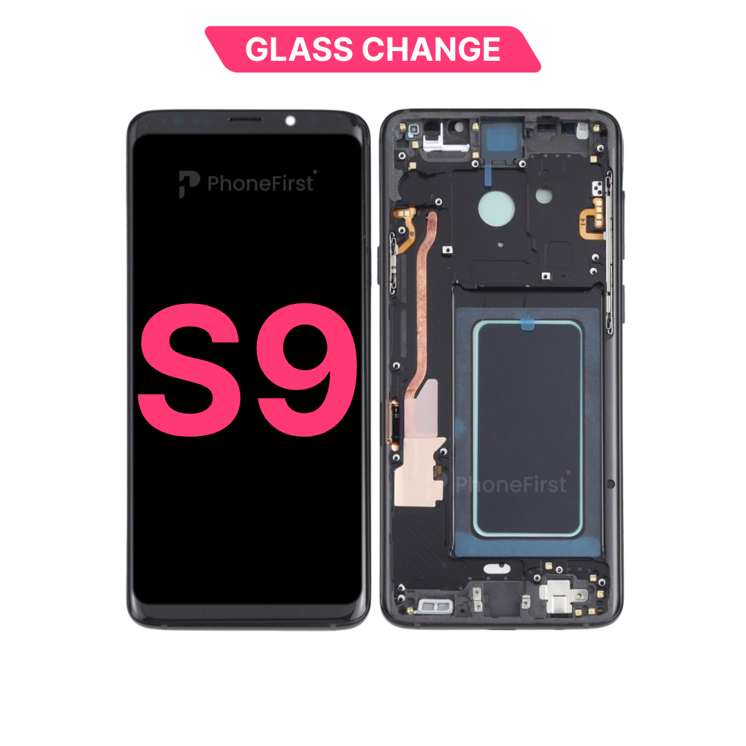 Samsung S9 G960 LCD (W/F) Glass Change Black
