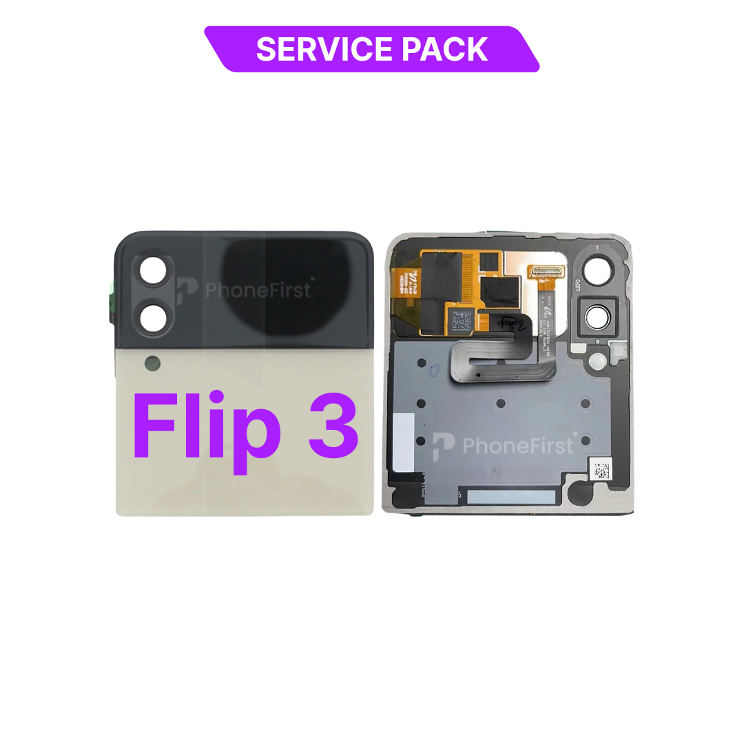 Samsung Z Flip 3 F711 LCD (N/F) Service Pack Outer Cream