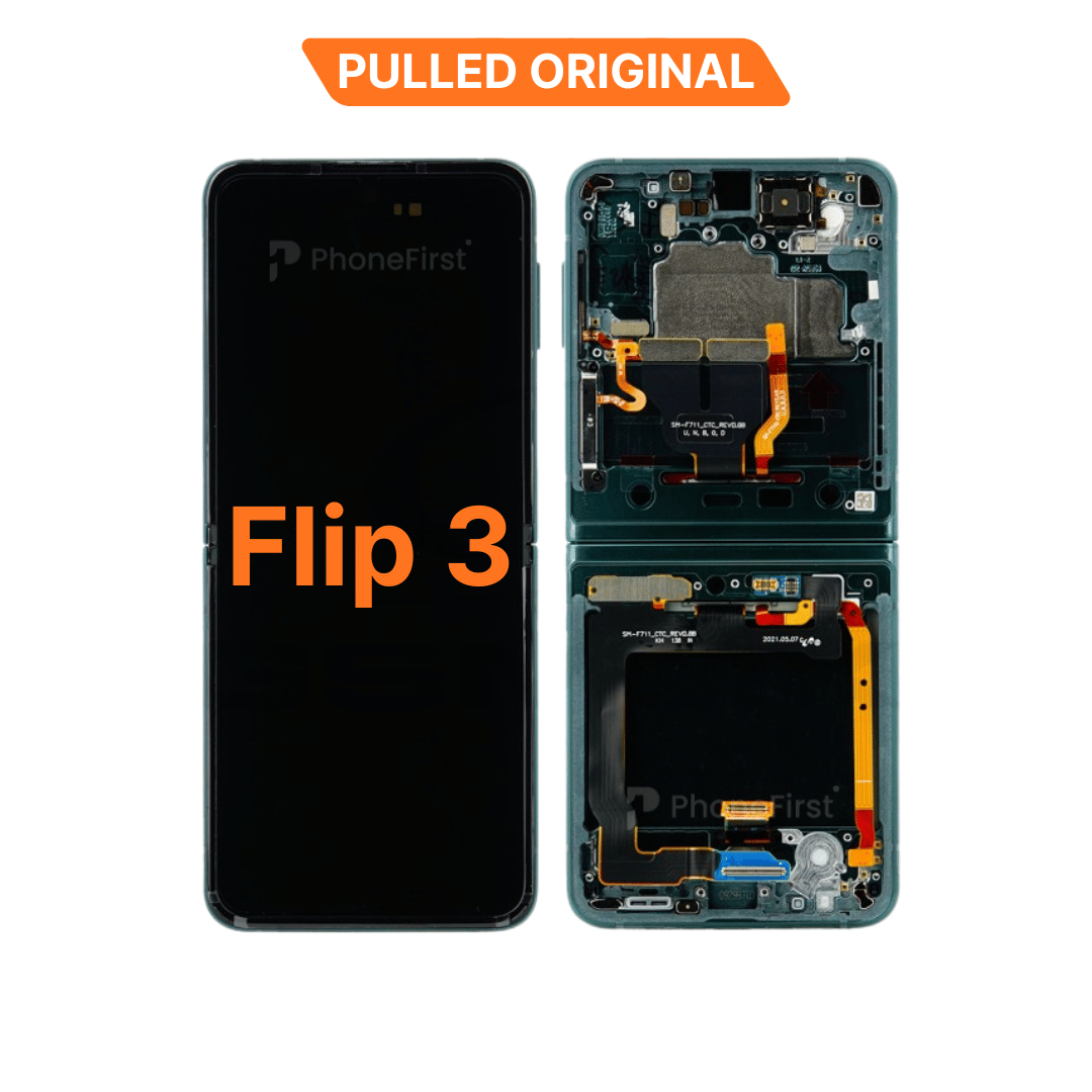 Samsung Z Flip 3 F711 LCD (W/F) Pulled Original (14 Days) Inner Green