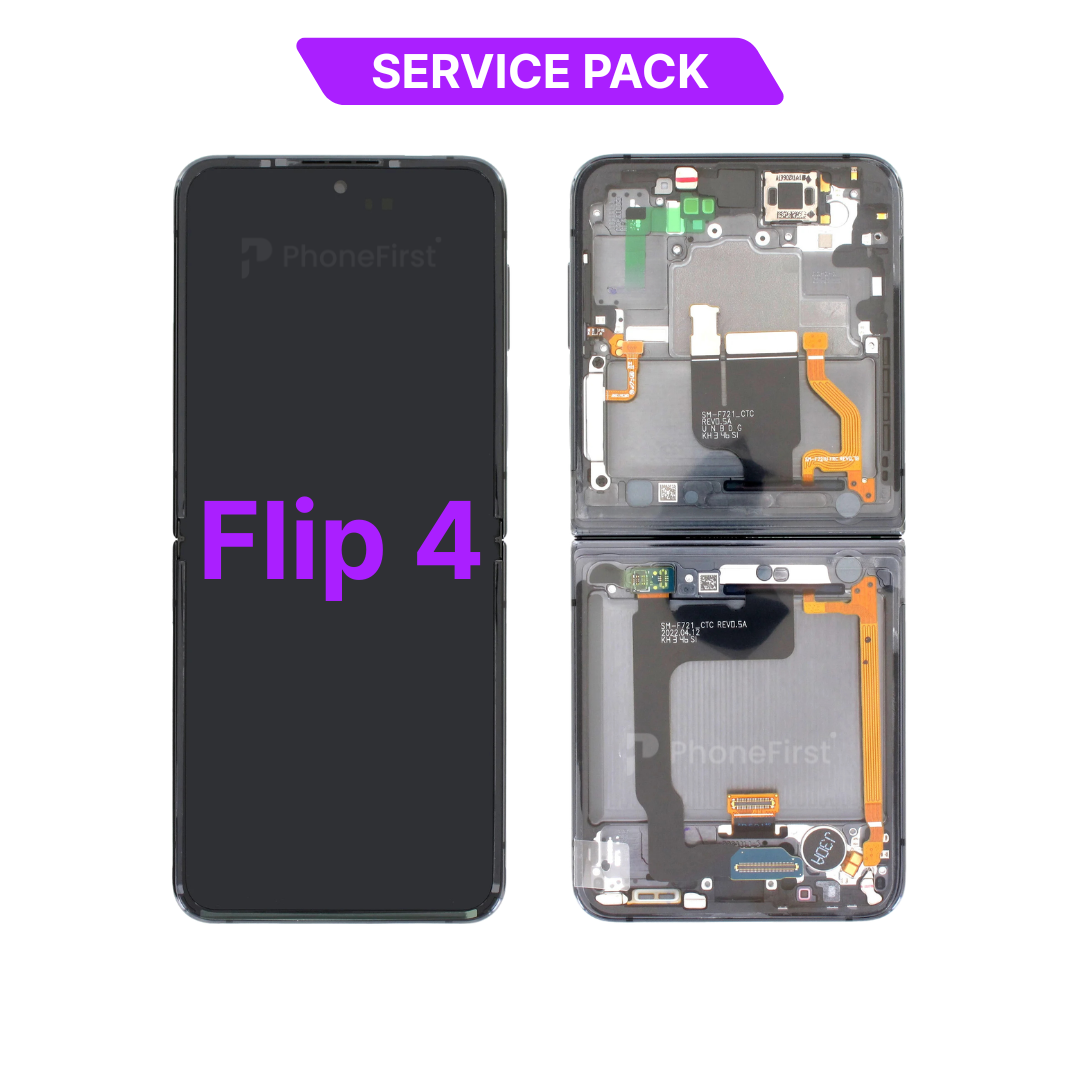 Samsung Z Flip 4 F721 LCD (W/F) Service Pack Inner Graphite