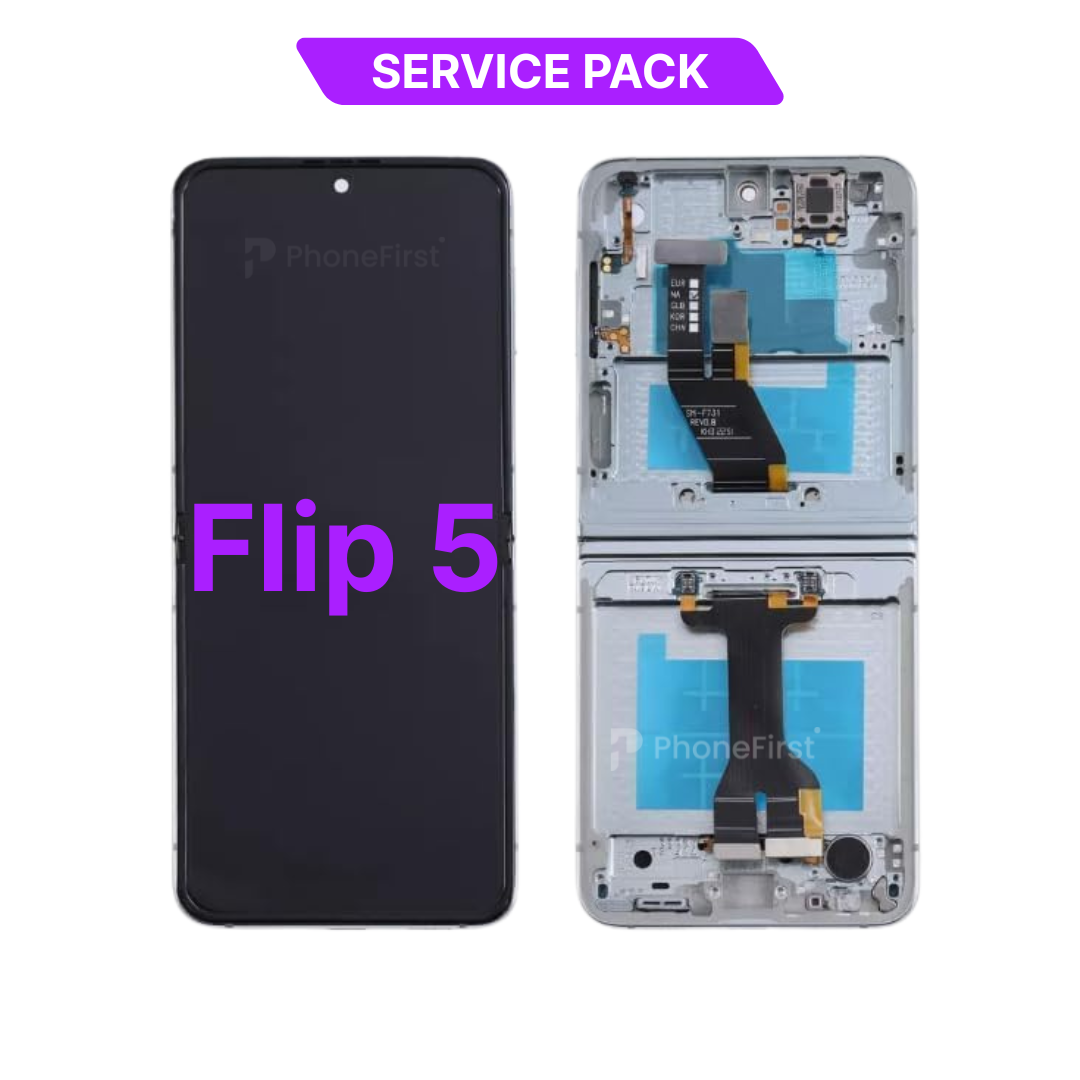 Samsung Z Flip 5 F731 LCD (W/F) Service Pack Inner Screen Blue