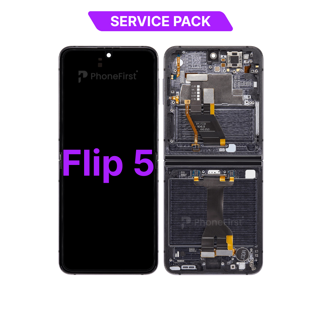 Samsung Z Flip 5 F731 LCD (W/F) Service Pack Inner Screen Graphite