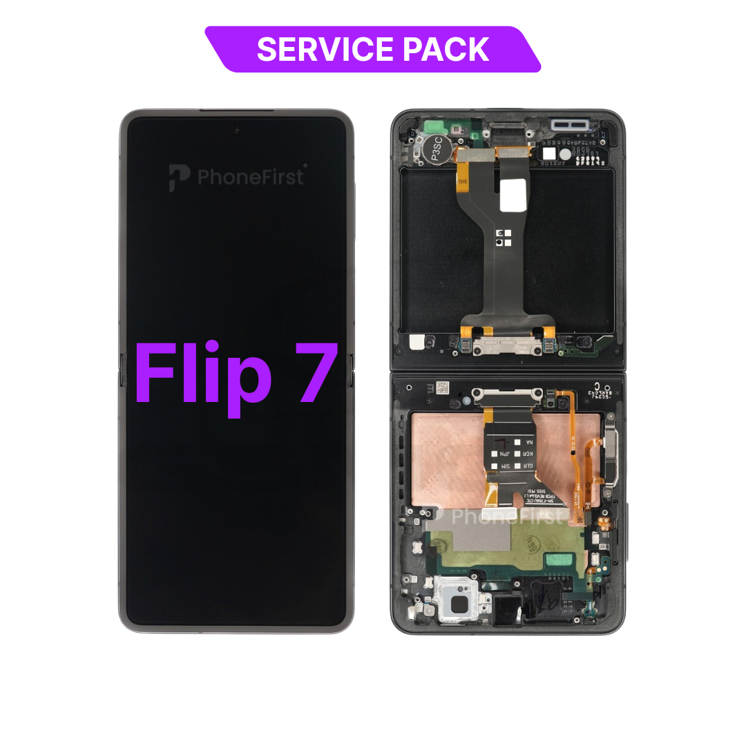 Samsung Z Flip 7 F766 LCD (W/F) Service Pack Inner Black