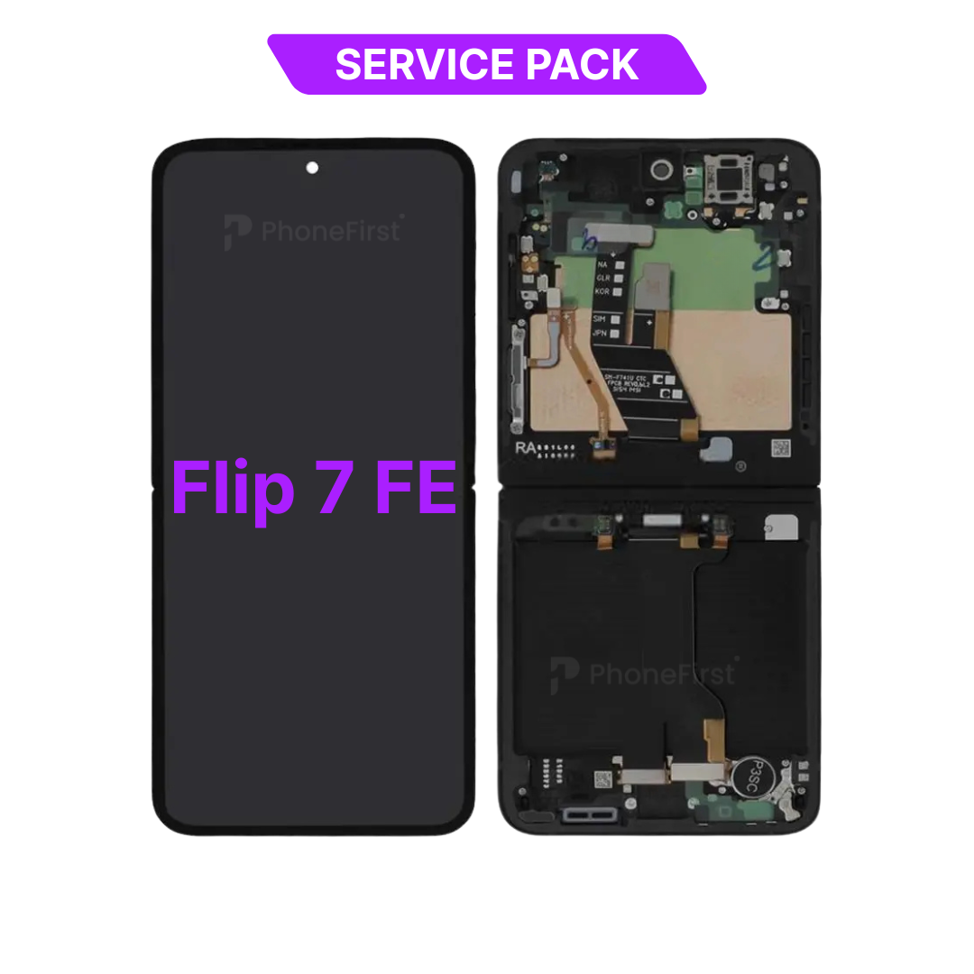 Samsung Z Flip 7 FE F761 LCD (W/F) Service Pack Inner Black