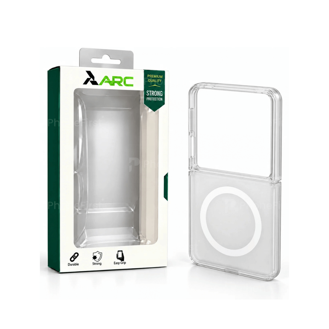 Samsung Z Flip7 / Z Flip8 Frosty Magsafe Case Clear White