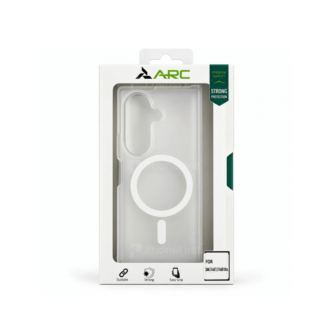Samsung Z Fold7 / Z Fold8 Ultra Frosty Magsafe Case Clear White