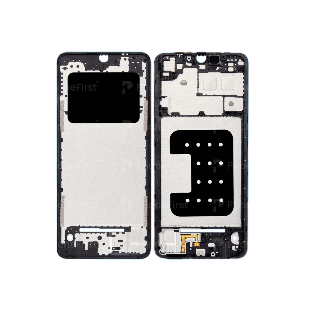 Samsung A05 A055 - Middle Frame With Parts and Buttons Black