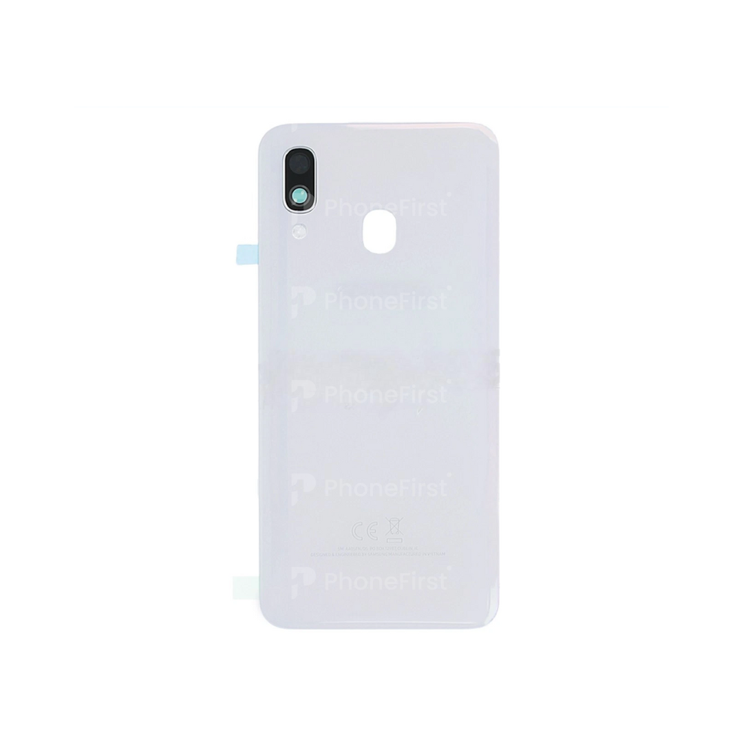 Samsung A40 A405 - Battery Back With Lens White