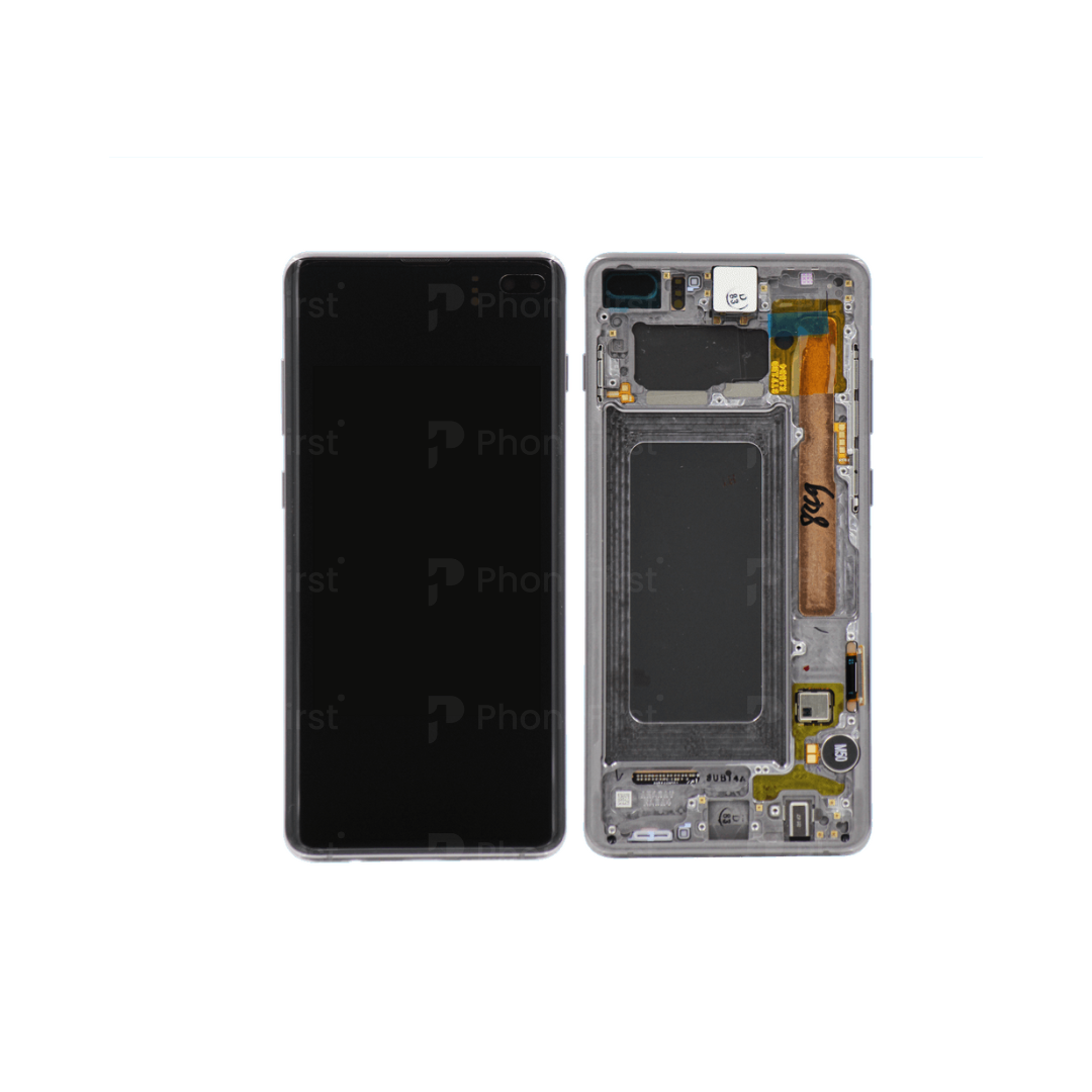 Samsung S10 Plus G975 LCD (W/F) Service Pack Silver