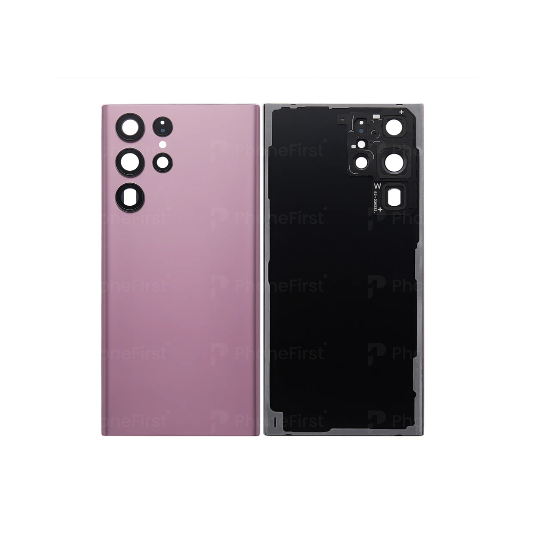 Samsung S22 Ultra S908 - Battery Back With Lens Burgundy