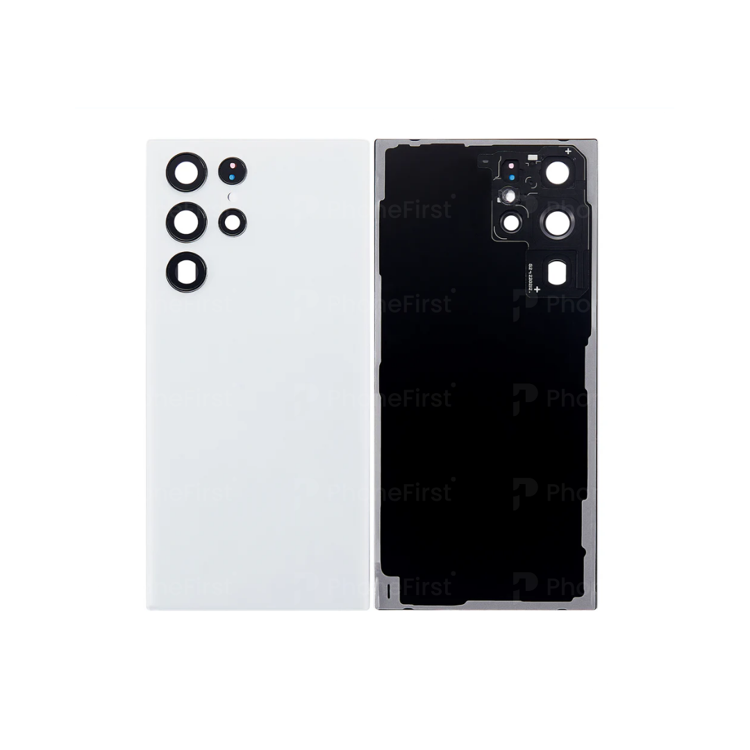 Samsung S22 Ultra S908 - Battery Back With Lens Phantom White