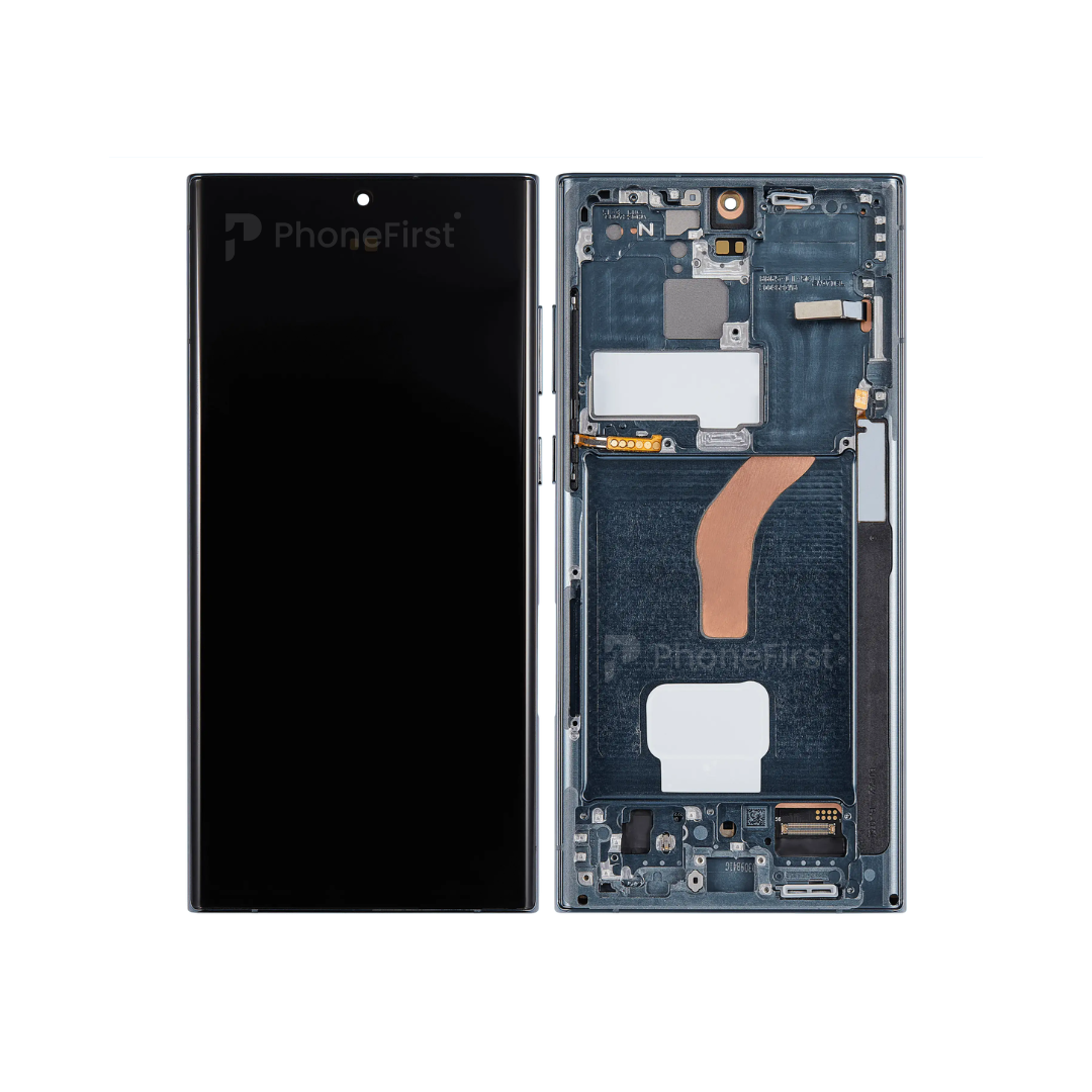 Samsung S22 Ultra S908 LCD (W/F) Pulled Original (14 Days) Green
