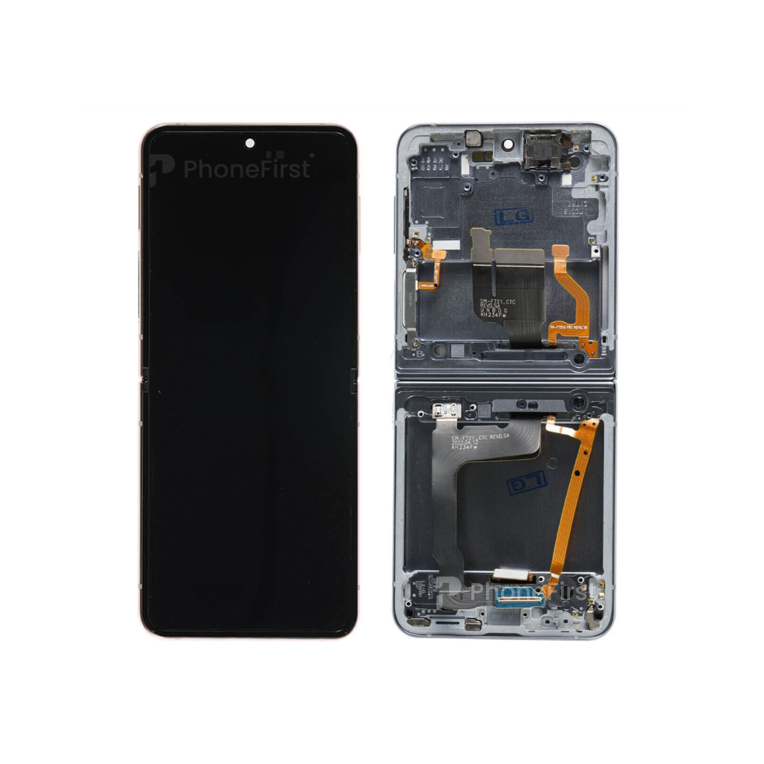 Samsung Z Flip4 F721 LCD (W/F) Pulled Original Grade A Inner Blue