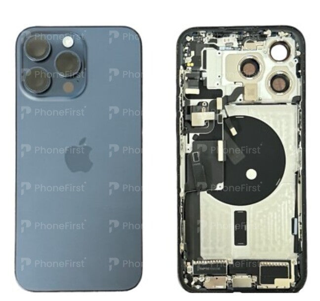 Apple iPhone 15 Pro Max - Battery Back With WirelessCoil Blue Titanium