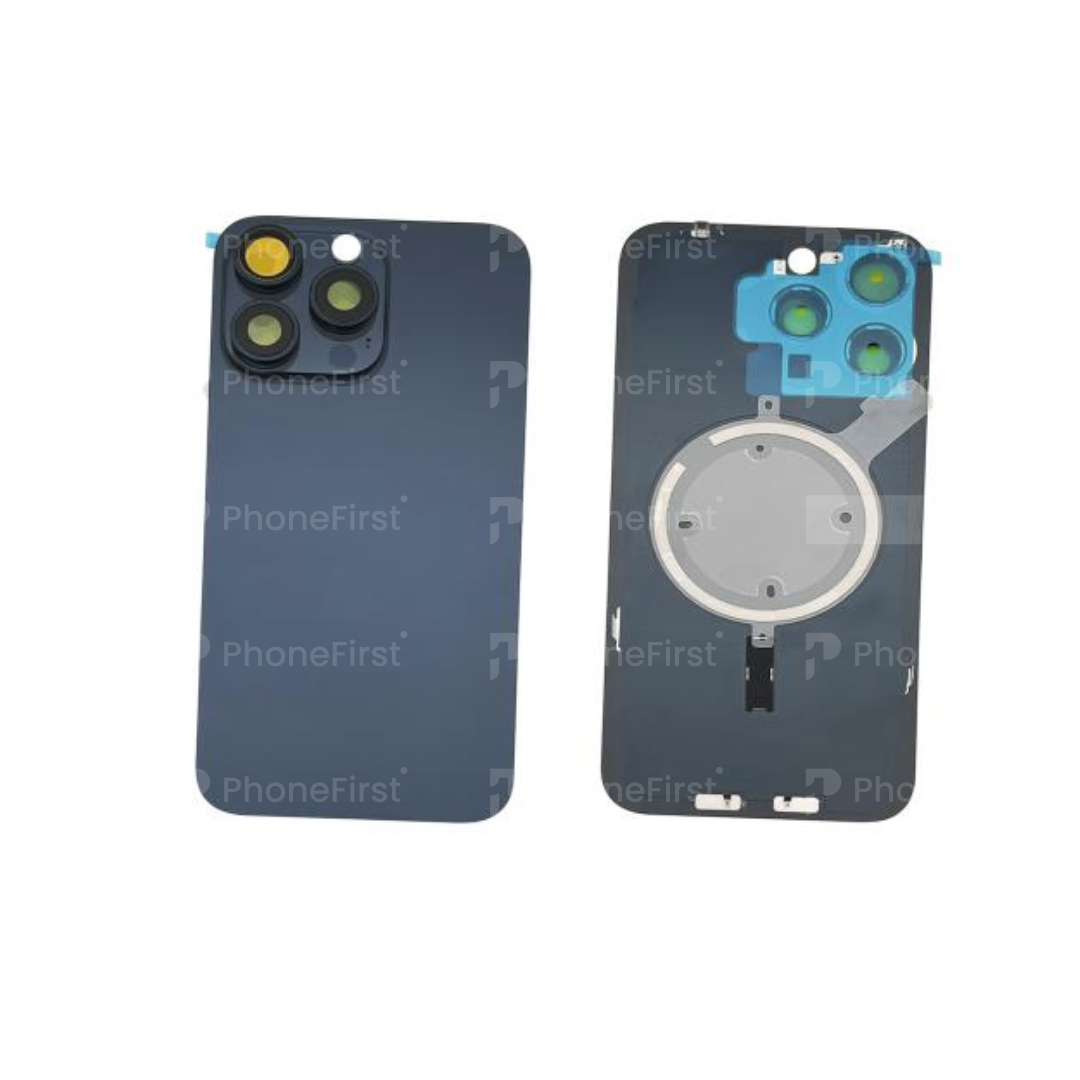 Apple iPhone 15 Pro Max - Battery Back With Magnet Blue Titanium