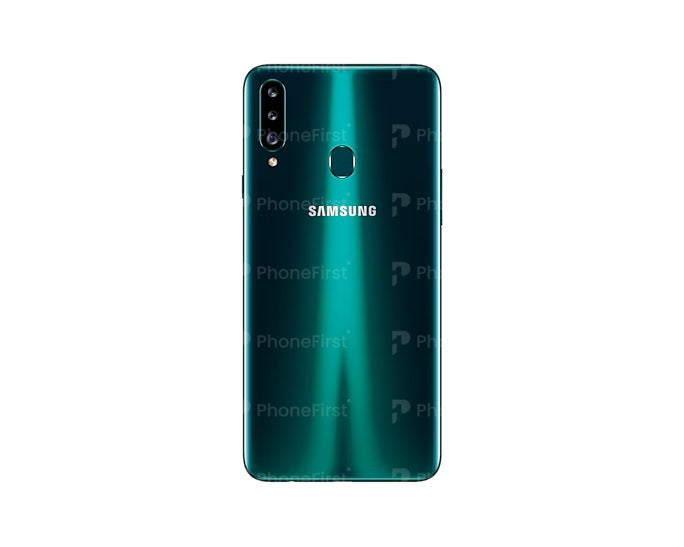 Samsung A20s A207 - Battery Back With Lens Green