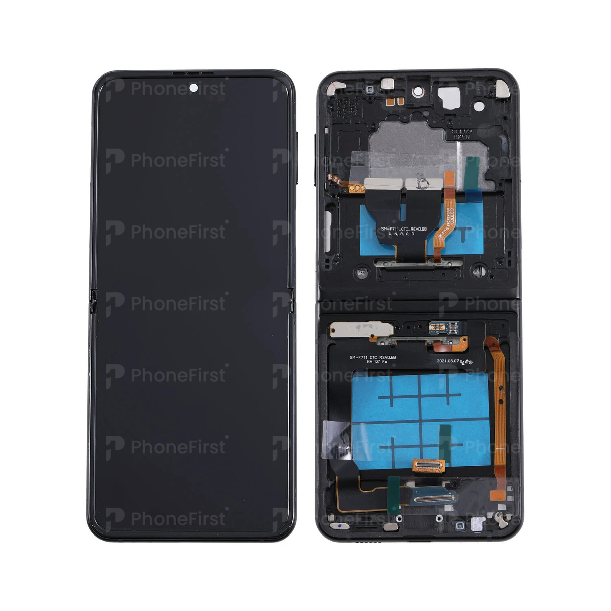 Samsung Z Flip 3 F711 LCD (W/F) Service Pack Inner Screen Black
