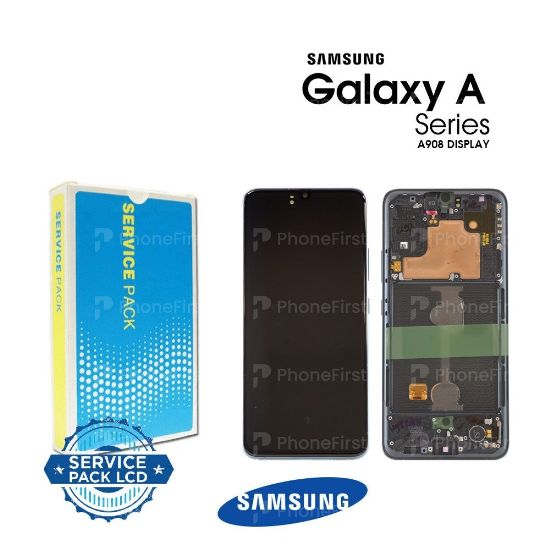 Samsung A90 5G A908 LCD (W/F) Service Pack Black