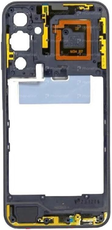 Samsung A25 5G A256 - Middle Frame With Parts and Buttons Blue Black