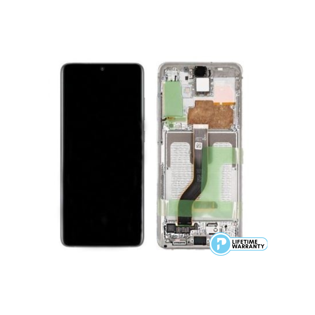 Samsung S20 Plus G985 LCD (W/F) Service Pack White